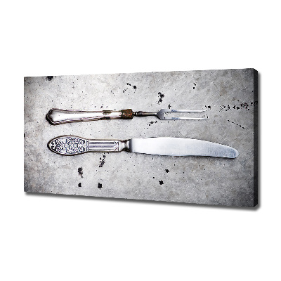 Canvas wall art Cutlery