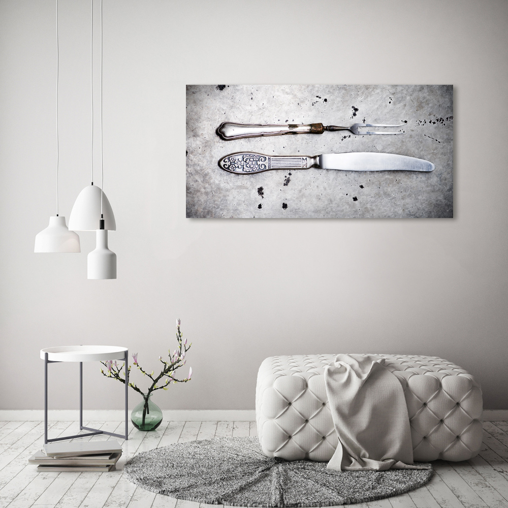 Canvas wall art Cutlery