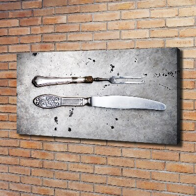 Canvas wall art Cutlery