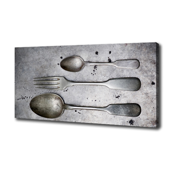 Canvas wall art Cutlery