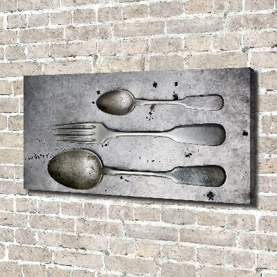 Canvas wall art Cutlery