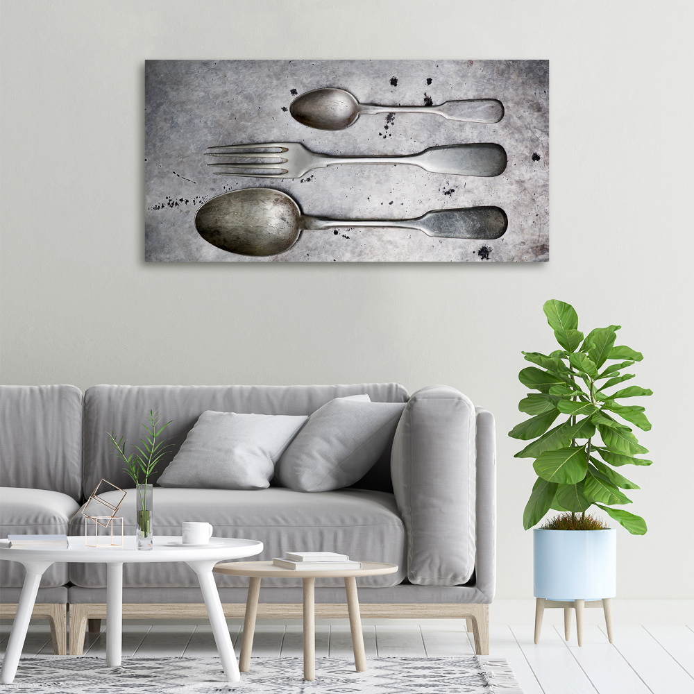 Canvas wall art Cutlery