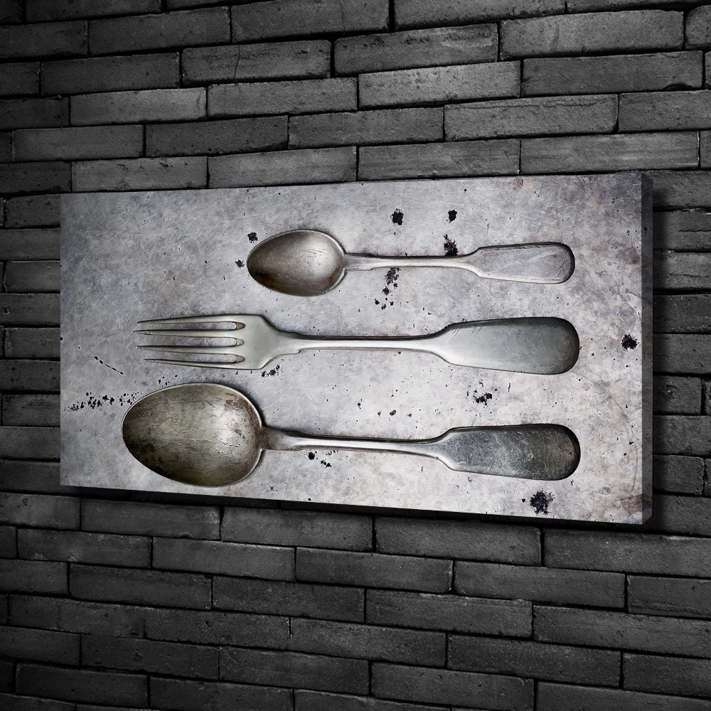 Canvas wall art Cutlery