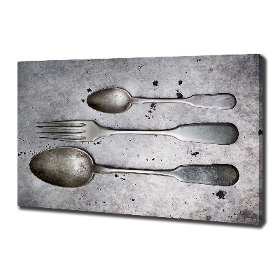 Canvas wall art Cutlery