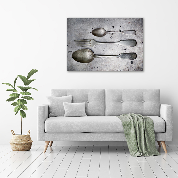 Canvas wall art Cutlery