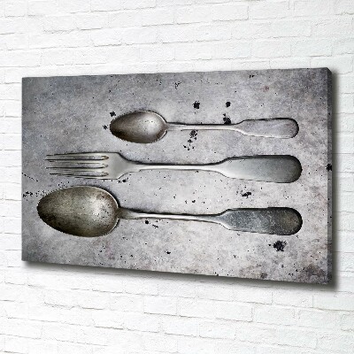 Canvas wall art Cutlery