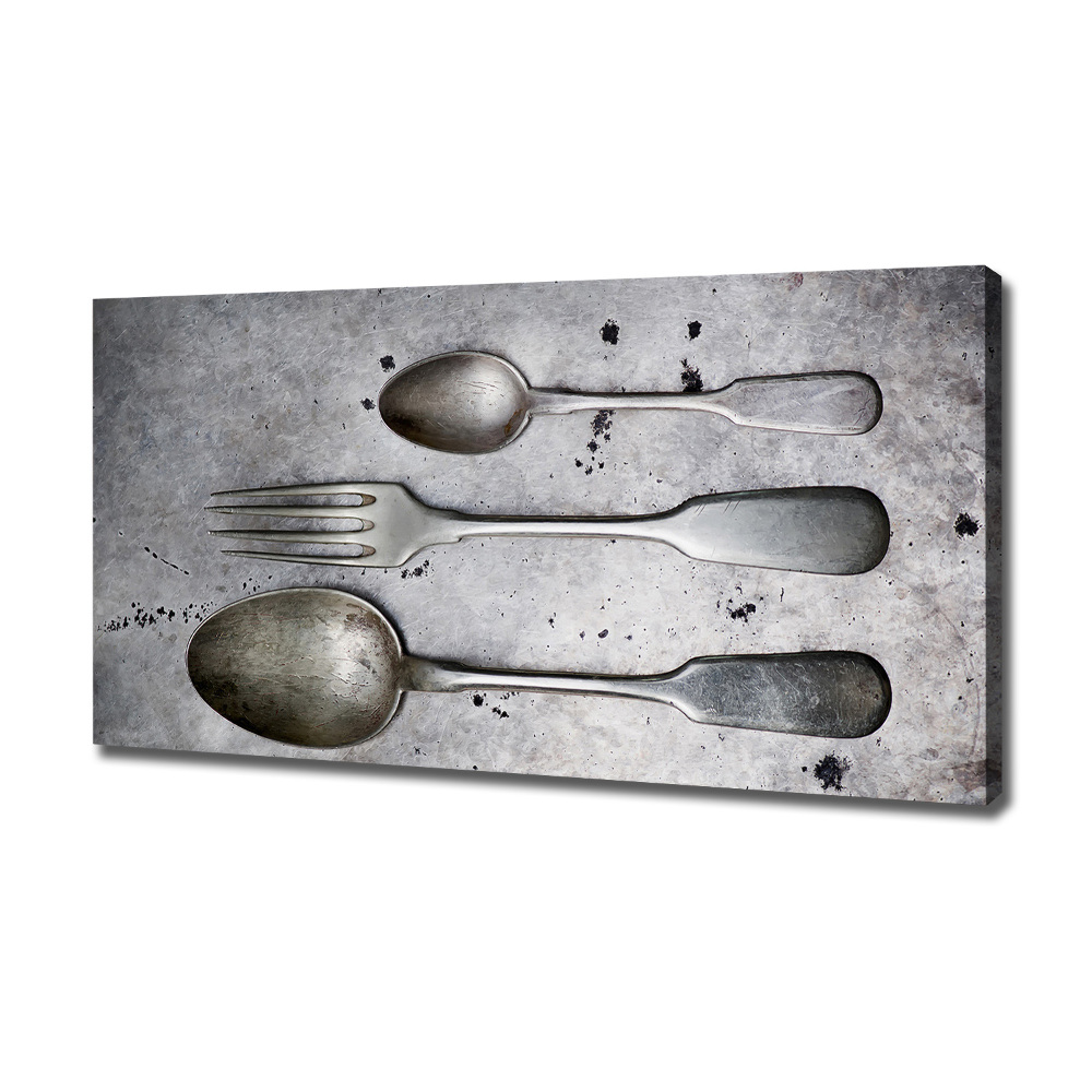 Canvas wall art Cutlery