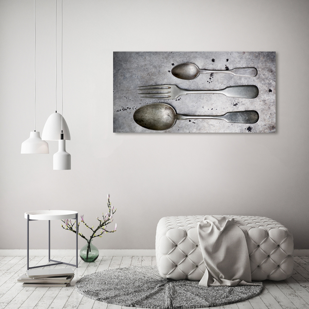 Canvas wall art Cutlery