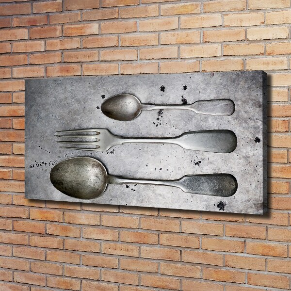 Canvas wall art Cutlery