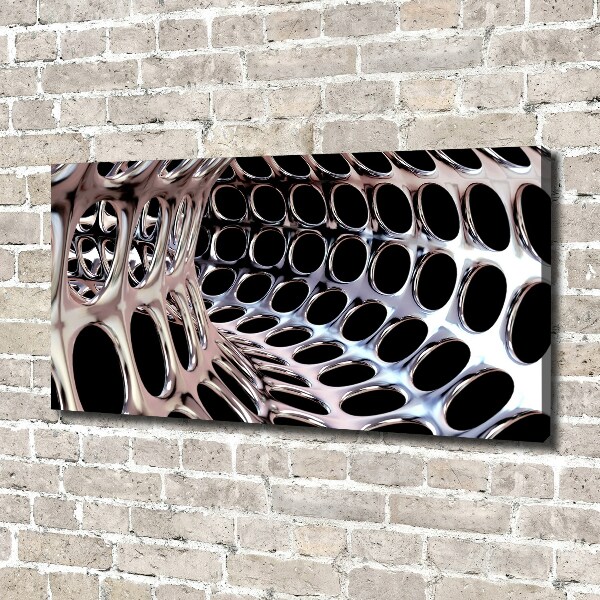 Canvas wall art Metal tunnel