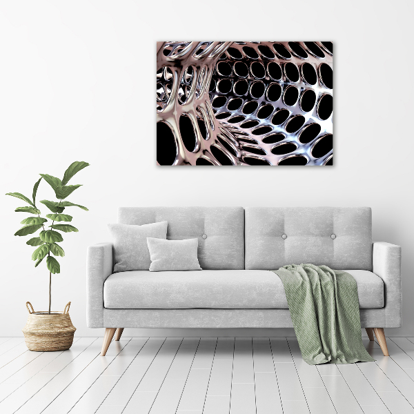 Canvas wall art Metal tunnel