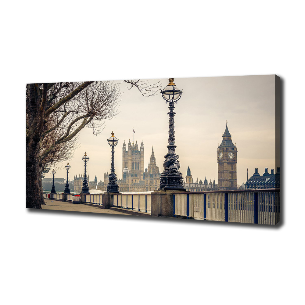 Canvas wall art London in autumn