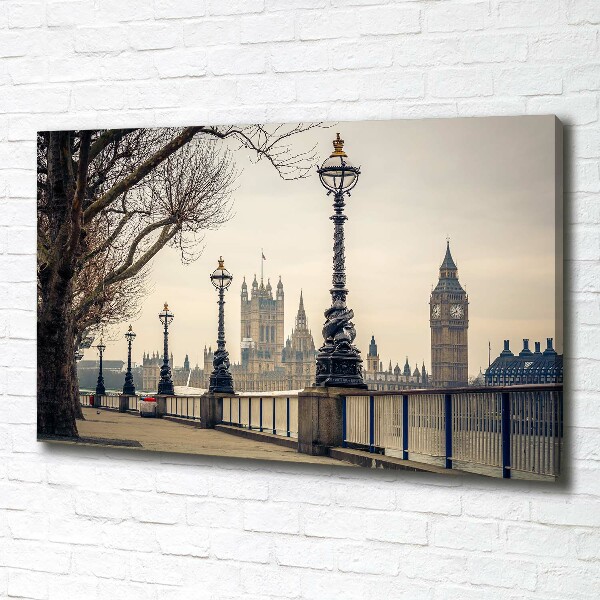 Canvas wall art London in autumn