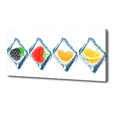 Canvas wall art Fruit in cubes