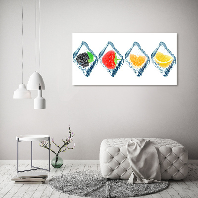 Canvas wall art Fruit in cubes