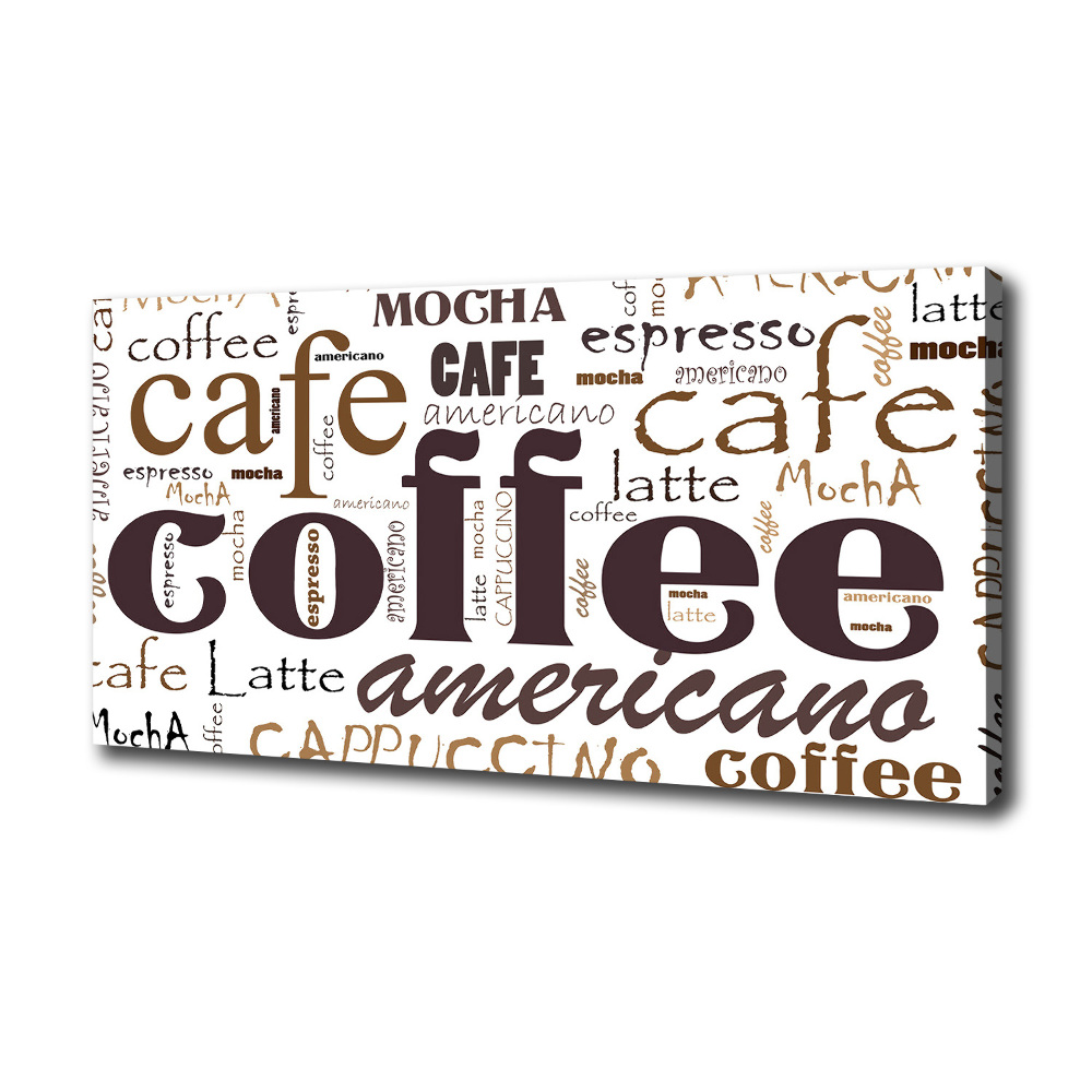 Canvas wall art Coffee