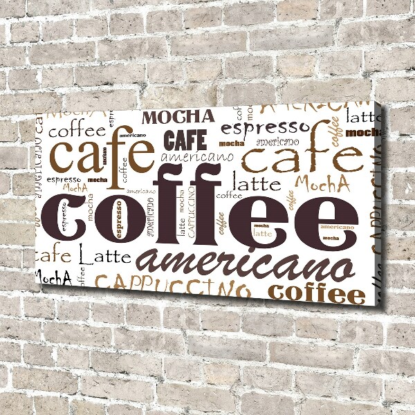 Canvas wall art Coffee