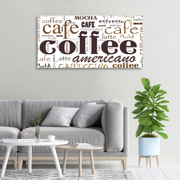 Canvas wall art Coffee