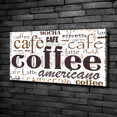 Canvas wall art Coffee