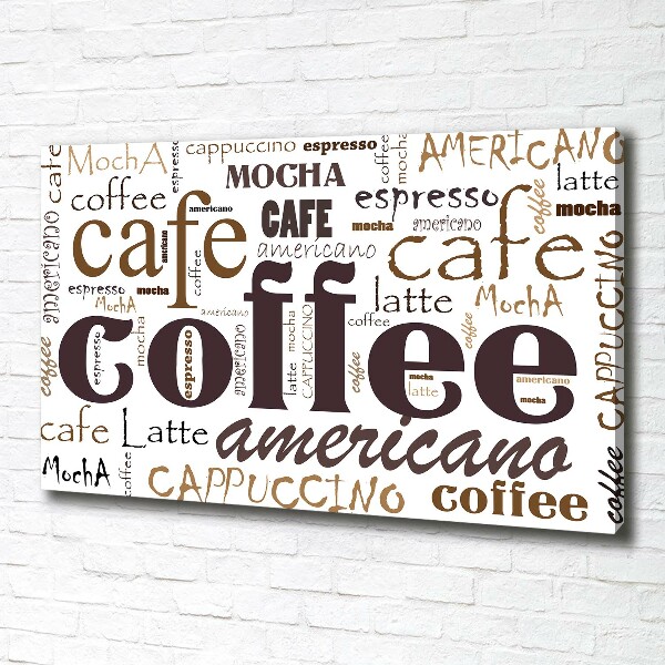 Canvas wall art Coffee