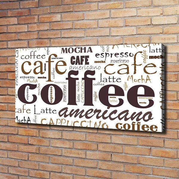 Canvas wall art Coffee