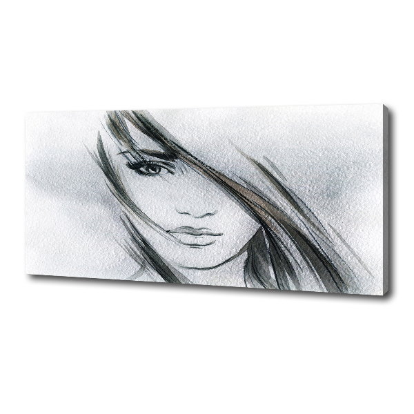 Canvas wall art Portrait of a woman