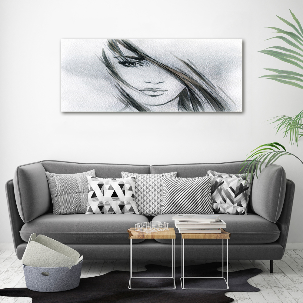 Canvas wall art Portrait of a woman