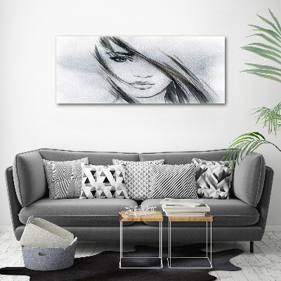 Canvas wall art Portrait of a woman