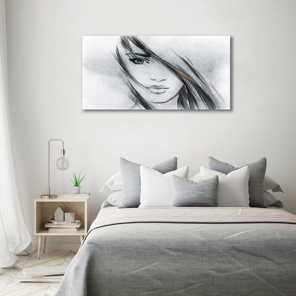 Canvas wall art Portrait of a woman