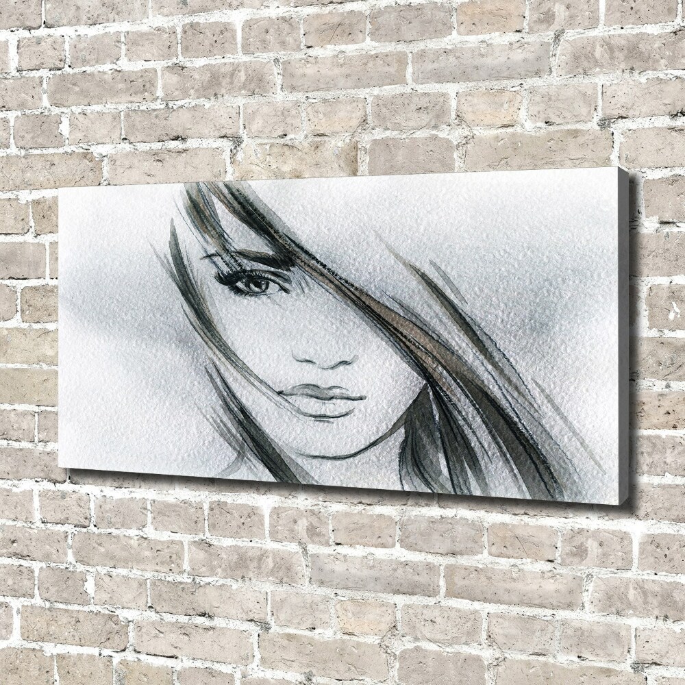 Canvas wall art Portrait of a woman