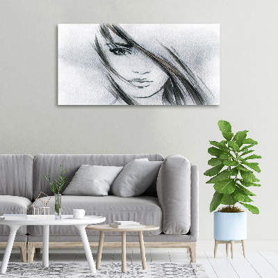 Canvas wall art Portrait of a woman