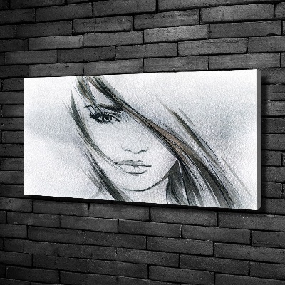 Canvas wall art Portrait of a woman