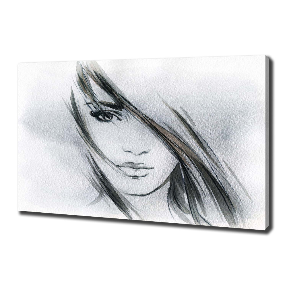 Canvas wall art Portrait of a woman