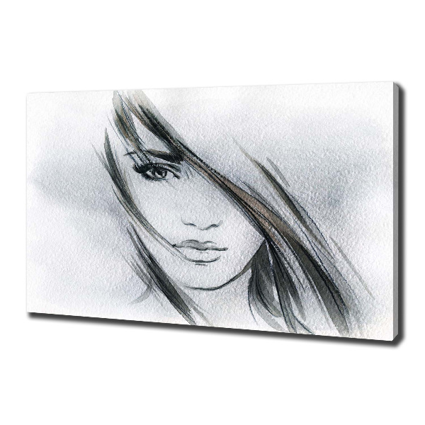 Canvas wall art Portrait of a woman