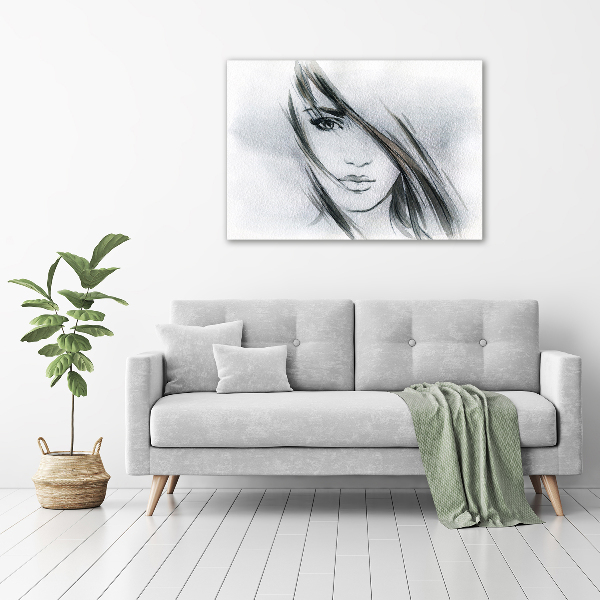 Canvas wall art Portrait of a woman