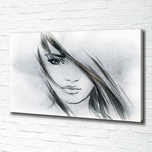 Canvas wall art Portrait of a woman