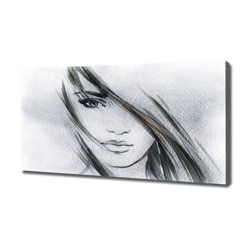 Canvas wall art Portrait of a woman