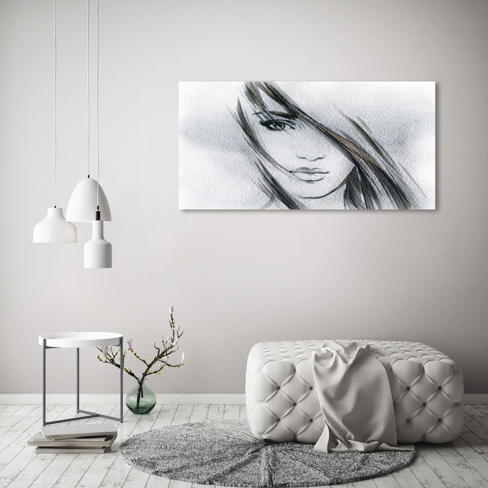 Canvas wall art Portrait of a woman