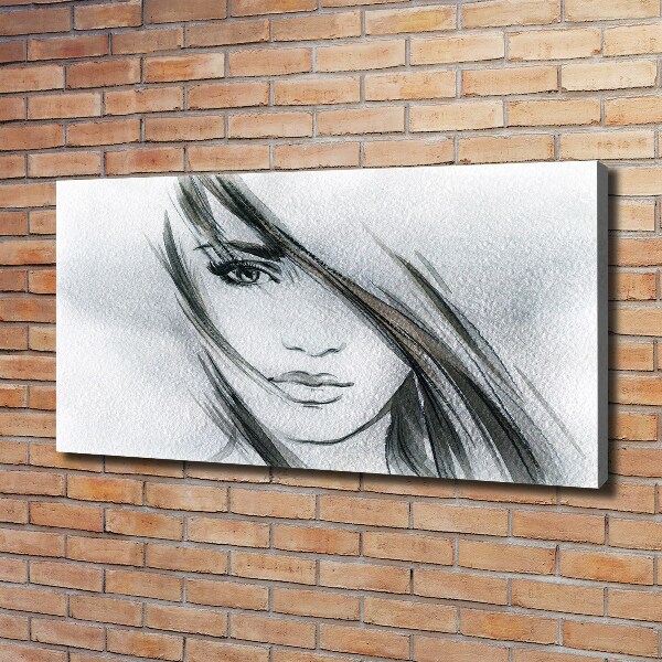 Canvas wall art Portrait of a woman