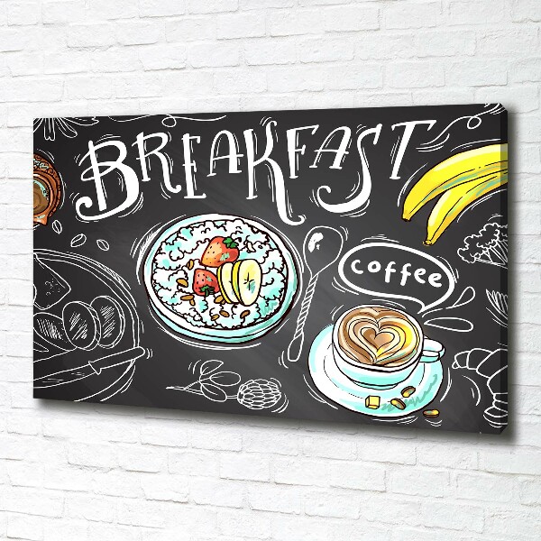 Canvas wall art Breakfast