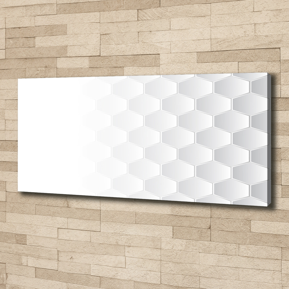 Canvas wall art Background hexagon