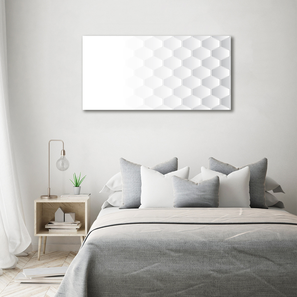 Canvas wall art Background hexagon