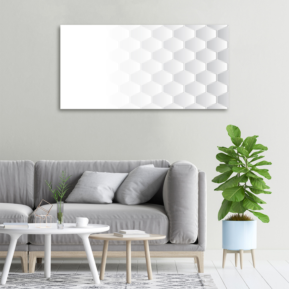 Canvas wall art Background hexagon