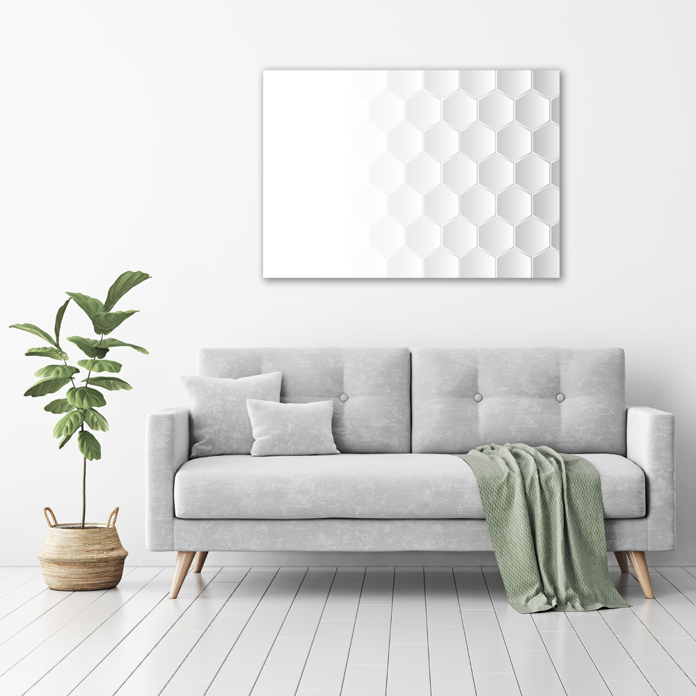 Canvas wall art Background hexagon