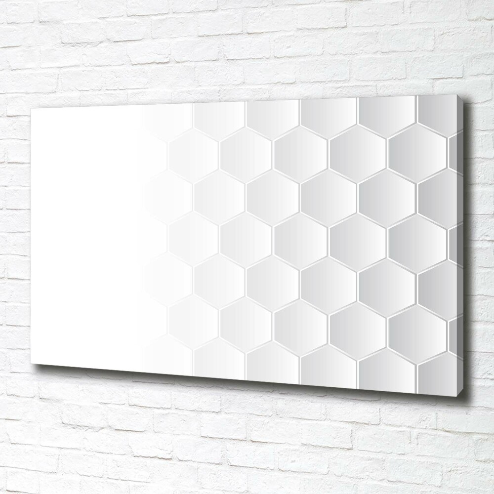 Canvas wall art Background hexagon