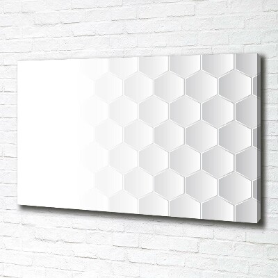 Canvas wall art Background hexagon