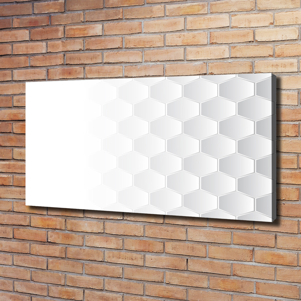 Canvas wall art Background hexagon