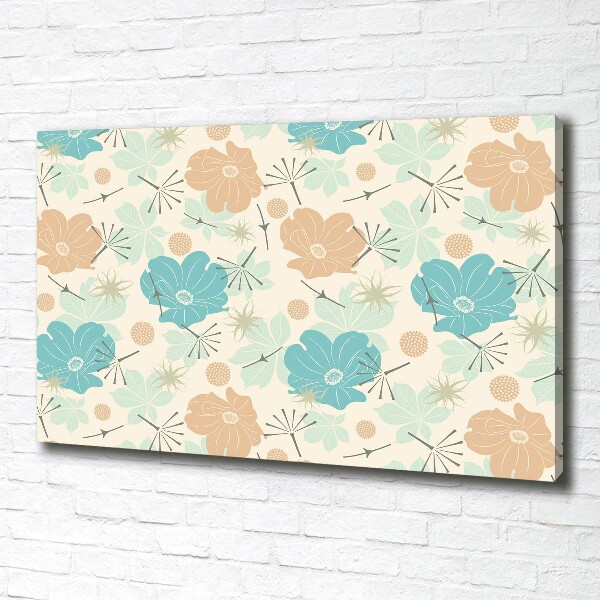 Canvas wall art Floral pattern