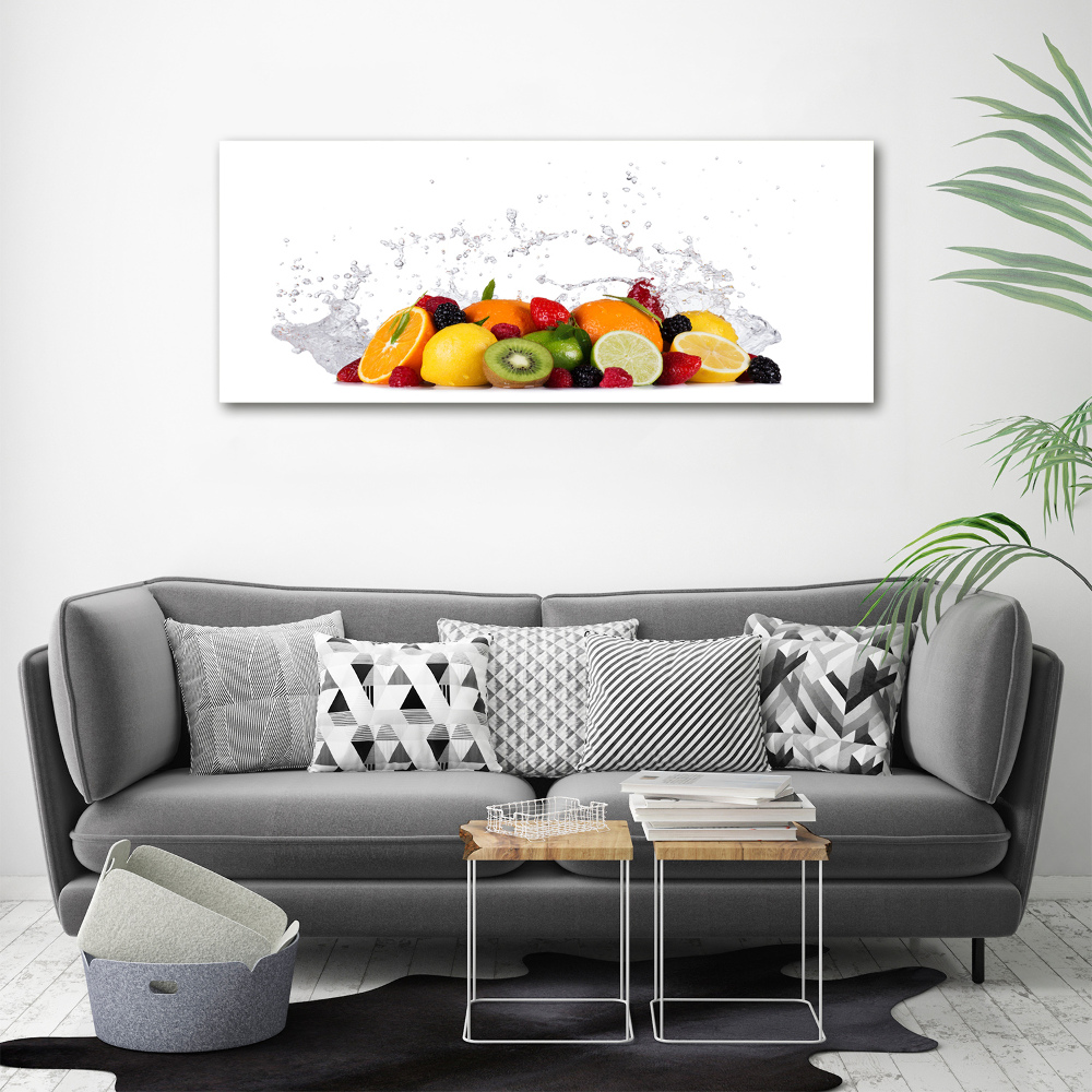 Canvas wall art Fruit and water