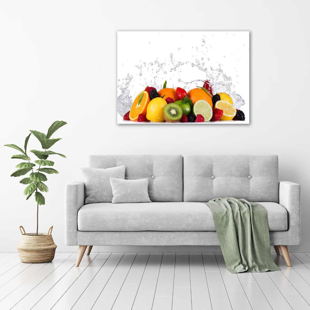 Canvas wall art Fruit and water